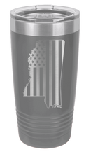 Load image into Gallery viewer, Mississippi State American Flag Laser Engraved Tumbler (Etched)
