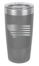 Load image into Gallery viewer, Montana State American Flag Laser Engraved Tumbler (Etched)
