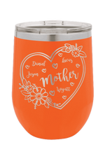 Load image into Gallery viewer, Mother with Names - Customizable - Laser Engraved Wine Tumbler (Etched)
