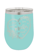 Load image into Gallery viewer, Mother with Names - Customizable - Laser Engraved Wine Tumbler (Etched)
