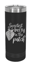 Load image into Gallery viewer, Sweetest Berry In The Patch Laser Engraved Skinny Tumbler (Etched)
