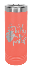 Load image into Gallery viewer, Sweetest Berry In The Patch Laser Engraved Skinny Tumbler (Etched)
