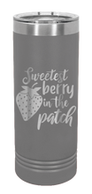 Load image into Gallery viewer, Sweetest Berry In The Patch Laser Engraved Skinny Tumbler (Etched)
