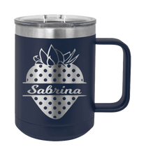 Load image into Gallery viewer, Strawberry Name Laser Engraved Mug (Etched)
