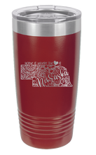 Load image into Gallery viewer, Nebraska - Home Is Where the Heart is Laser Engraved Tumbler (Etched)

