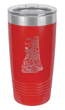 Load image into Gallery viewer, New Hampshire - Home Is Where the Heart is Laser Engraved Tumbler (Etched)
