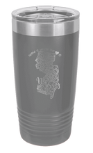 Load image into Gallery viewer, New Jersey - Home Is Where the Heart is Laser Engraved Tumbler (Etched)
