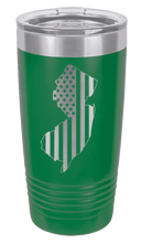 Load image into Gallery viewer, New Jersey State American Flag Laser Engraved Tumbler (Etched)
