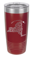 Load image into Gallery viewer, New York - Home Is Where the Heart is Laser Engraved Tumbler (Etched)
