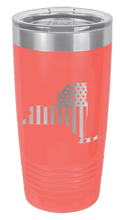 Load image into Gallery viewer, New York State American Flag Laser Engraved Tumbler (Etched)
