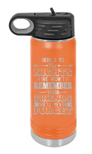 Load image into Gallery viewer, Nights We Won&#39;t Forget Laser Engraved Water Bottle (Etched)
