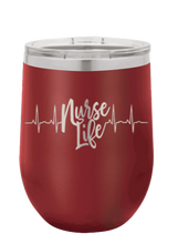 Load image into Gallery viewer, Nurse Life Laser Engraved Wine Tumbler (Etched)
