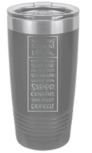 Load image into Gallery viewer, Nursing Student Life Laser Engraved Tumbler (Etched)

