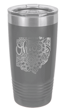 Load image into Gallery viewer, Ohio - Home Is Where the Heart is Laser Engraved Tumbler (Etched)
