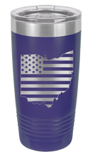 Load image into Gallery viewer, Ohio State American Flag Laser Engraved Tumbler (Etched)
