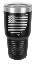 Load image into Gallery viewer, Ohio State American Flag Laser Engraved Tumbler (Etched)
