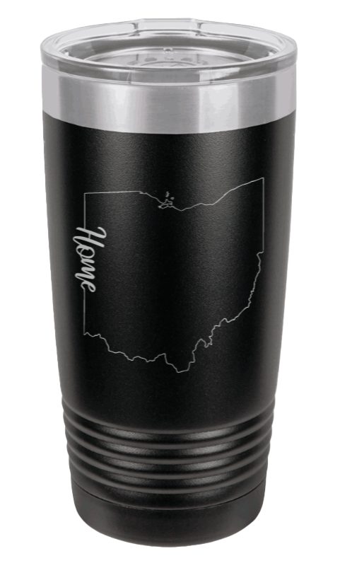 Ohio Home Laser Engraved Tumbler (Etched)