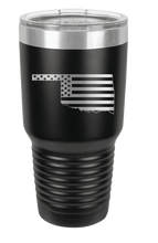 Load image into Gallery viewer, Oklahoma State American Flag Laser Engraved Tumbler (Etched)

