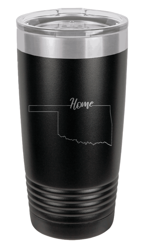 Oklahoma Home Laser Engraved Tumbler (Etched)
