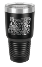 Load image into Gallery viewer, Oregon - Home Is Where the Heart is Laser Engraved Tumbler (Etched)
