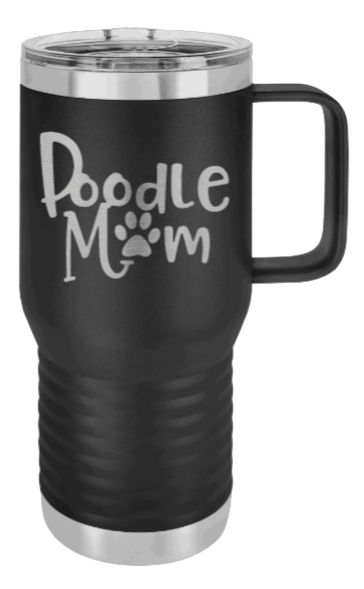Poodle Mom Laser Engraved Mug (Etched)