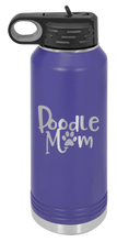 Load image into Gallery viewer, Poodle Mom Laser Engraved Water Bottle (Etched)
