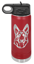 Load image into Gallery viewer, German Sheppard Laser Engraved Water Bottle (Etched)
