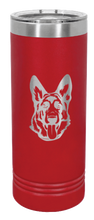 Load image into Gallery viewer, German Sheppard Laser Engraved Skinny Tumbler (Etched)
