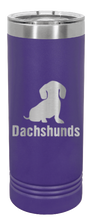 Load image into Gallery viewer, Dachshunds Laser Engraved Skinny Tumbler (Etched)
