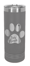 Load image into Gallery viewer, Fur Mama Laser Engraved Skinny Tumbler (Etched)
