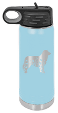 Load image into Gallery viewer, Aussie Floral Laser Engraved Water Bottle (Etched)

