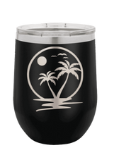 Load image into Gallery viewer, Palm Trees 2 Laser Engraved Wine Tumbler (Etched)
