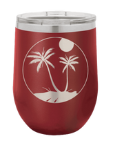 Load image into Gallery viewer, Palm Trees 3 Laser Engraved Wine Tumbler (Etched)
