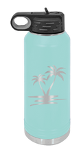 Load image into Gallery viewer, Palm Trees Laser Engraved Water Bottle (Etched)
