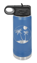 Load image into Gallery viewer, Palm Trees 3 Laser Engraved Water Bottle (Etched)
