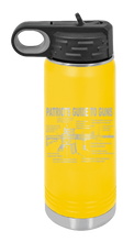 Load image into Gallery viewer, Patriots Guide to Guns Laser Engraved Water Bottle (Etched)
