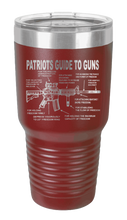 Load image into Gallery viewer, Patriots Guide to Guns Laser Engraved Tumbler (Etched)
