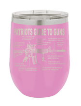 Load image into Gallery viewer, Patriots Guide to Guns Laser Engraved Wine Tumbler (Etched)

