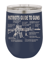 Load image into Gallery viewer, Patriots Guide to Guns Laser Engraved Wine Tumbler (Etched)
