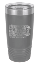Load image into Gallery viewer, Pennsylvania - Home Is Where the Heart is Laser Engraved Tumbler (Etched)

