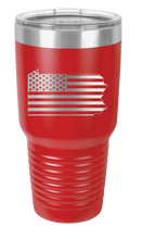 Load image into Gallery viewer, Pennsylvania State American Flag Laser Engraved Tumbler (Etched)
