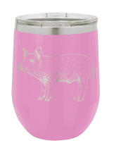 Load image into Gallery viewer, Pig Laser Engraved  Wine Tumbler (Etched)
