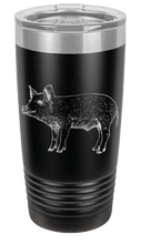 Load image into Gallery viewer, Pig Laser Engraved Tumbler (Etched)
