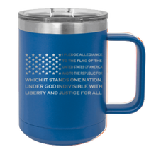 Load image into Gallery viewer, Pledge Flag Laser Engraved Mug (Etched)

