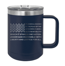 Load image into Gallery viewer, Pledge Flag Laser Engraved Mug (Etched)
