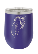 Load image into Gallery viewer, Horse 2 Laser Engraved Wine Tumbler (Etched)
