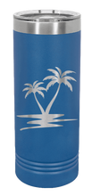 Load image into Gallery viewer, Palm Trees Laser Engraved Skinny Tumbler (Etched)
