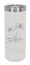 Load image into Gallery viewer, Palm Trees Laser Engraved Skinny Tumbler (Etched)
