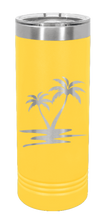 Load image into Gallery viewer, Palm Trees Laser Engraved Skinny Tumbler (Etched)
