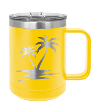 Load image into Gallery viewer, Palm Trees Laser Engraved Mug (Etched)
